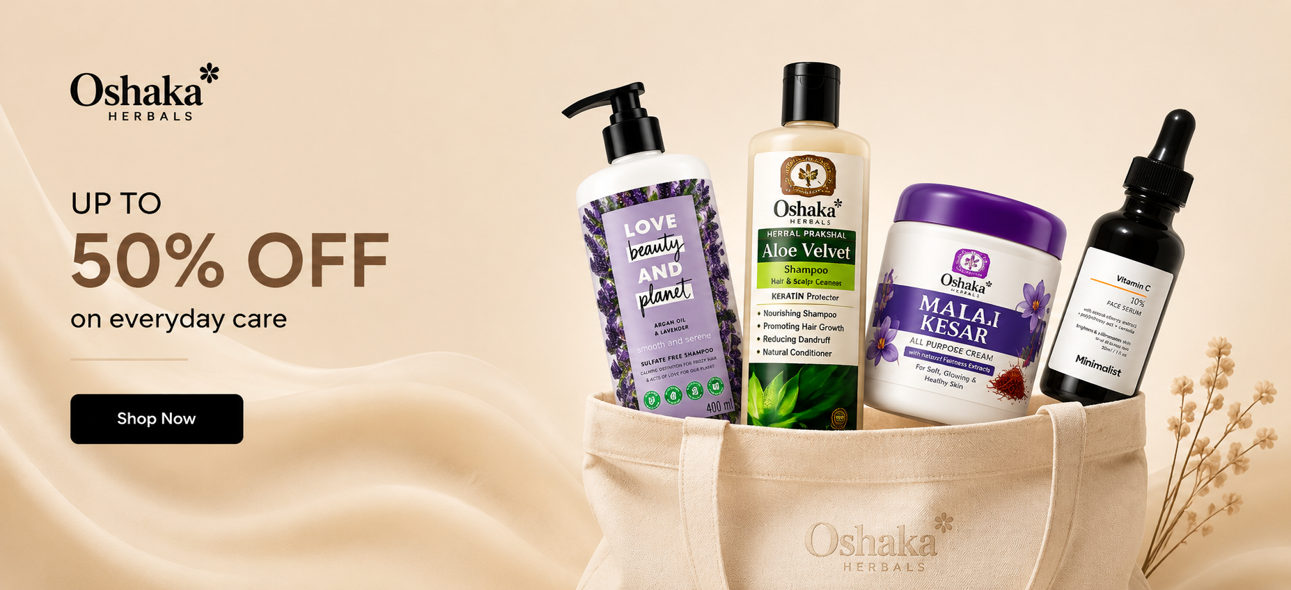 Skincare for every need up to 50% off